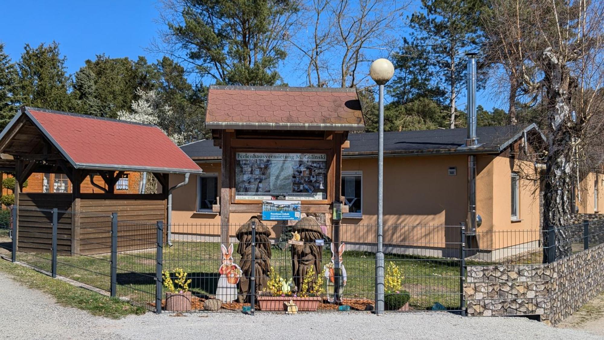 Ferienhäuser Golinski mit Kamin und umzäutem Grundstück am Neuendorfer See Alt Schadow Exterior foto
